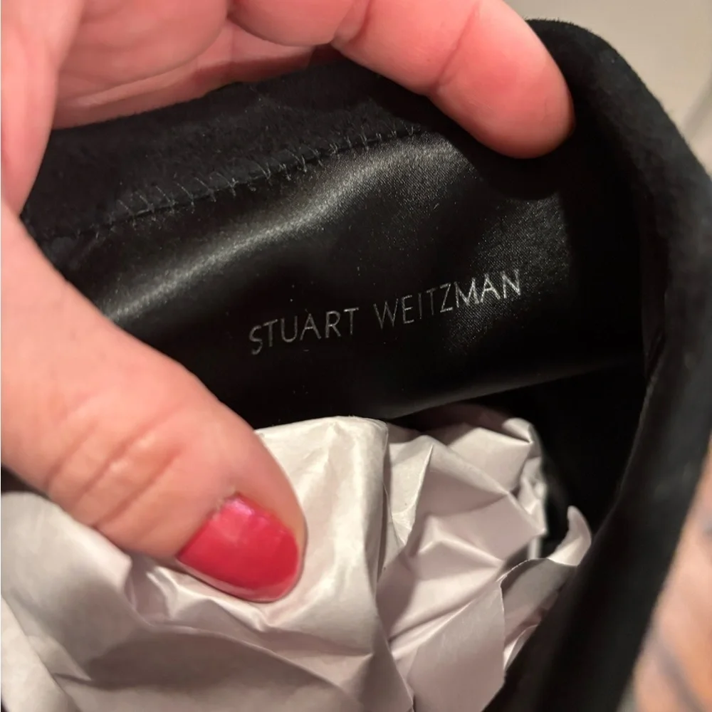 Stuart Weitzman Black Highland Over-the-Knee Boots 9